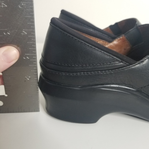 Ariat Santa Cruz Black Leather Slip On Clog Size 9B Comfort Workwear - Picture 7 of 13
